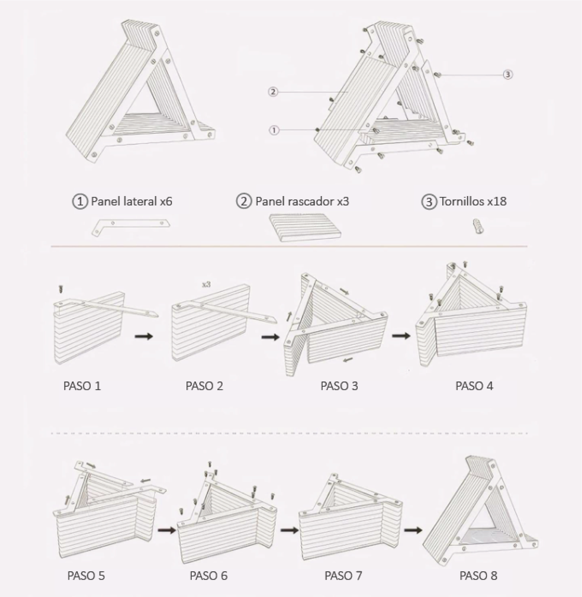 instrucciones de armado simple